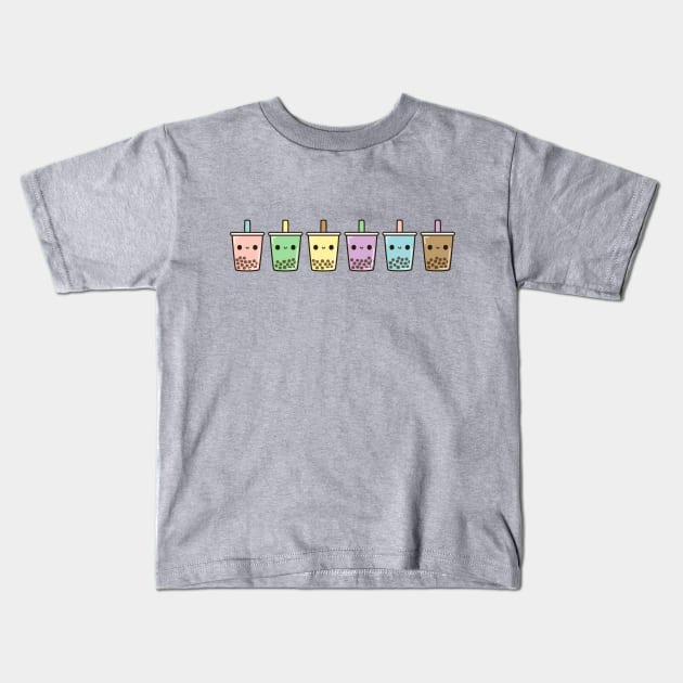 Bubble tea Kids T-Shirt by peppermintpopuk